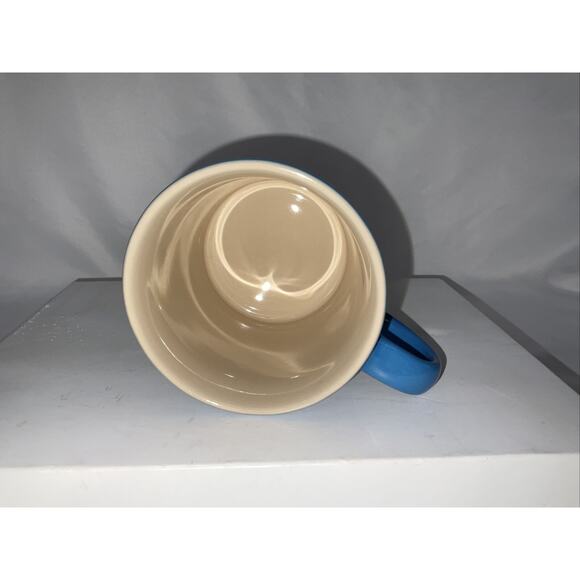 NEW LE CREUSET MARSEILLES BLUE STONEWARE COFFEE MUG CUP 12 Oz. - Picture 6 of 6